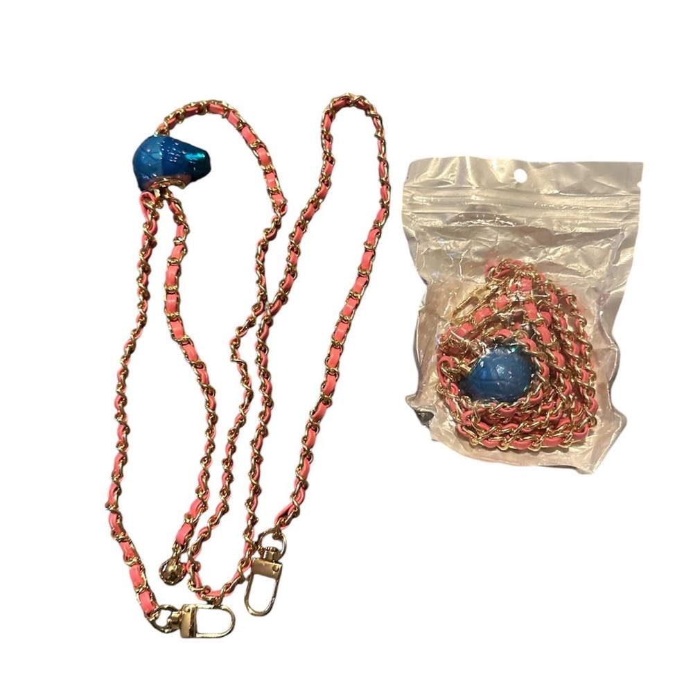 Long chain for bag and is adjustable